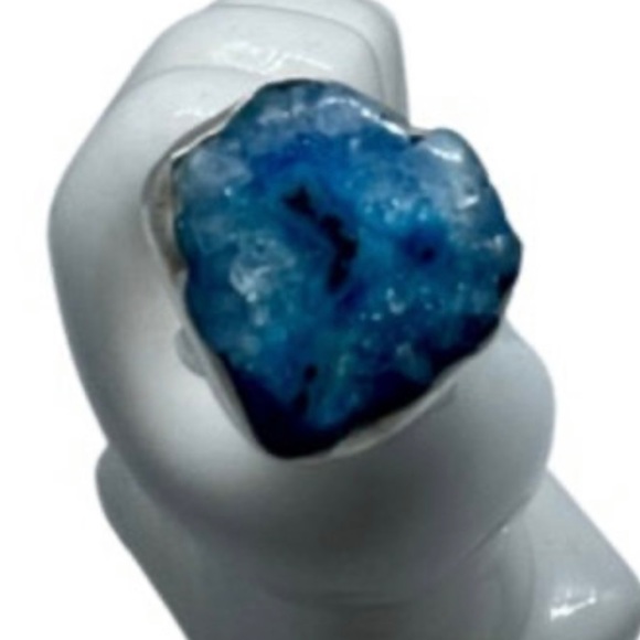 Blue Solar Quartz Ring - Picture 1 of 1